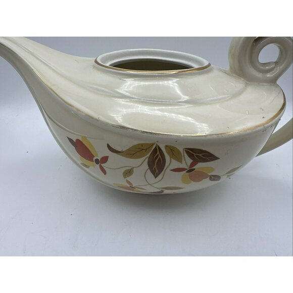 Aladdin Tea Pot Hall Autumn Leaf with Lid and Infuser Vintage MCM - Picture 13 of 15
